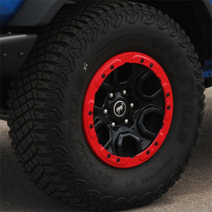 Ford Performance 2021+ Ford Bronco Functional Bead Lock Ring Kit - Red | M-1021K-BLR