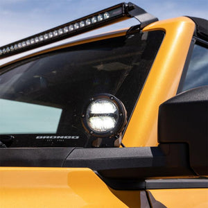 Ford Performance 2021+ Ford Bronco Mirror Mounted 4in Rigid LED Lights Kit | M-15200K-BML