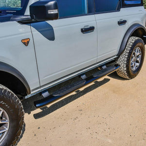 Westin PRO TRAXX 5 Oval Nerf Step Bars - Textured Black for 2021+ Ford Bronco 4-Door | 21-54195
