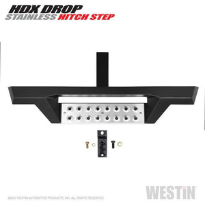 Westin HDX Stainless Drop Hitch Step 34in Step 2in Receiver - Textured Black | 56-100152