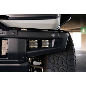 DV8 Offroad Bumper Pocket Light Mount (Pair) 3in LED Pod Lights for 2021+ Ford Bronco Modular Bumper | LBBR-05