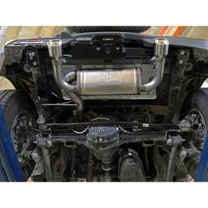 aFe Vulcan Series 3 IN to 2-1/2 IN 304 Stainless Steel Axle-Back Exhaust System w/ Black Tip for 2021+ Ford Bronco 2.3L & 2.7L | 49-33137-B