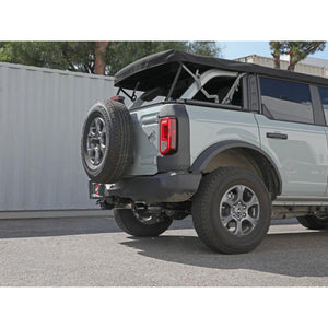 aFe Vulcan Series 3 IN to 2-1/2 IN 304 Stainless Steel Axle-Back Exhaust System w/ Black Tip for 2021+ Ford Bronco 2.3L & 2.7L | 49-33137-B