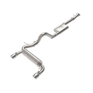 aFe Vulcan 3in. to 2.5in. SS Cat-Back 2.3L & V6-2.7L - Polished for 2021+ Ford Bronco | 49-33138-P