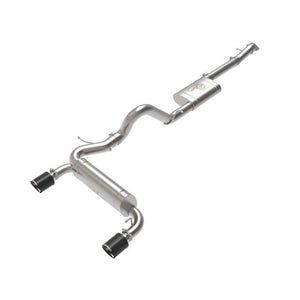 aFe Vulcan 3in. to 2.5in. SS Cat-Back 2.3L & 2.7L - Carbon for 2021+ Ford Bronco | 49-33138-C