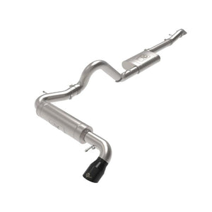 aFe Apollo GT 3in 409 SS Cat-Back Exhaust L4-2.3L (t)/V6-2.7L (tt) w/ Black Tip for 2021+ Ford Bronco | 49-43136-B