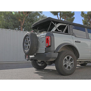 aFe Apollo GT 3in 409 SS Cat-Back Exhaust L4-2.3L (t)/V6-2.7L (tt) w/ Black Tip for 2021+ Ford Bronco | 49-43136-B