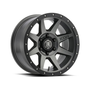 ICON Rebound Pro 17x8.5 6x5.5 0mm Offset 4.75in BS 106.1mm Bore Titanium Wheel