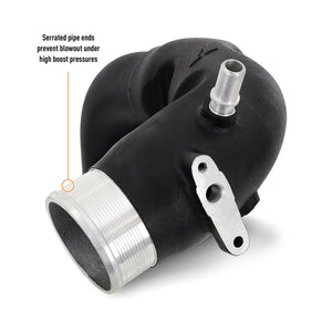 Mishimoto High-Mount Intercooler Pipe Upgrade Kit for 2.7L 2021+ Ford Bronco | MMICP-BR27-21UHBK