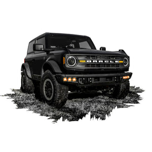 Oracle Triple LED Fog Light Kit for 2021+ Ford Bronco w/ Modular Bumper - AMBER