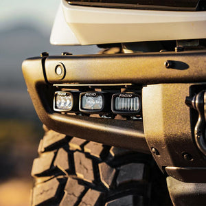 Rigid Industries 2021-2024 Ford Bronco Mod Bumper Triple SR-M Fog Light Kit | 46731