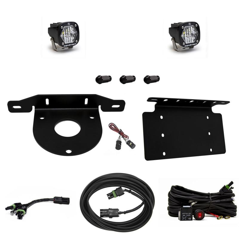 Baja Designs 2021+ Ford Bronco Dual S1 Sport W/C Reverse Kit w/Lic Plate | 447765