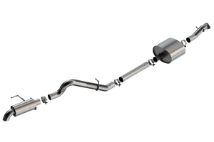 Borla 2.7L T-304 Stainless Steel Cat-Back Touring High Clearance Exhaust - Brushed for 2021+ Ford Bronco | 140901