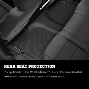 Husky Liners 2021+ Ford Bronco 2 Door Weatherbeater Front & 2nd Seat Floor Liners - Black | 95311