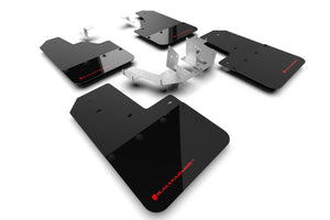 Rally Armor Mud Flaps for 2021+ Ford Bronco Black Flap Red Logo | MF85-NO-PL-RD