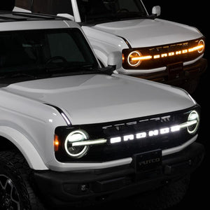 Putco Luminix Ford Bronco LED Grille Emblem for 2021+ Ford Bronco w/ Front Camera | 92852