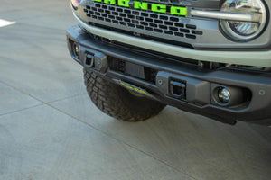 DV8 Offroad Slanted Front License Plate Relocation for Capable Bumper for 2021+ Ford Bronco | LPBR-05