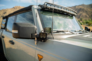 DV8 Offroad A-Pillar Dual LIght Pod Drop Mounts for 2021+ Ford Bronco | LBBR-08
