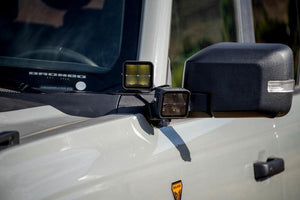 DV8 Offroad A-Pillar Dual LIght Pod Drop Mounts for 2021+ Ford Bronco | LBBR-08