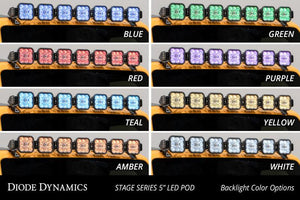 Diode Dynamics SS5 CrossLink Windshield "White Pro" Combo Lightbar Kit 2021+ Ford Bronco | DD7264