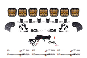 Diode Dynamics SS5 Sport CrossLink Windshield Yellow Combo Lightbar Kit 2021+ Ford Bronco | DD7233
