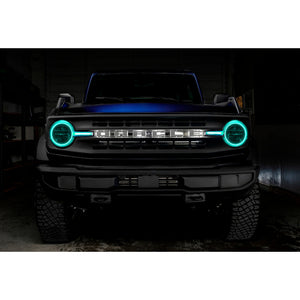 Oracle Headlight Halo Kit w/DRL Bar - Base Headlights ColorSHIFT w/Simple Control for 2021+ Ford Bronco