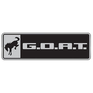 Ford Performance Bronco/Bronco Sport G.O.A.T. Badge - Black/Chrome | M-1447-GOAT