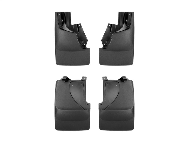 WeatherTech No Drill Front & Rear MudFlaps Black 22-24 Ford Bronco Raptor (No Sport) | 110162-120162