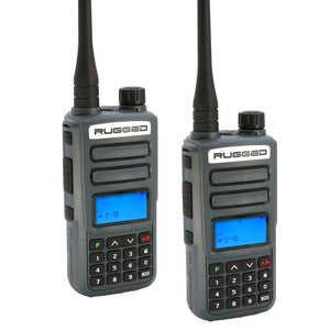Rugged Radios 2 PACK - Rugged GMR2 PLUS - GMRS / FRS Two Way Handheld Radios Grey | GMR2-PLUS-2-PACK