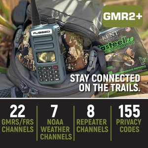 Rugged Radios Rugged GMR2 PLUS - GMRS / FRS Two Way Handheld Radio Safety Orange | GMR2-PLUS-ORN