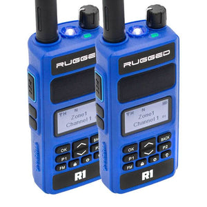 Rugged Radios 2 PACK - Rugged R1 - Business Band Two Way Handheld Radio - Digital and Analog| R1-2-PACK