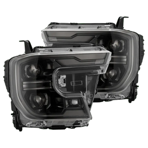 AlphaRex LUXX LED Projector Headlights 2024+ Ford Ranger & Ranger Raptor - Alpha Black w/Sequential Signal & Switchback | 880902