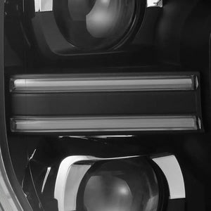 AlphaRex LUXX LED Projector Headlights 2024+ Ford Ranger & Ranger Raptor - Black w/ Sequential Signal & Switchback