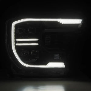 AlphaRex NOVA LED Projector Headlights - 2024+ Ford Ranger & Ranger Raptor | Alpha Black w/ Sequential Signal & Switchback
