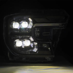 AlphaRex NOVA LED Projector Headlights - 2024+ Ford Ranger & Ranger Raptor | Alpha Black w/ Sequential Signal & Switchback