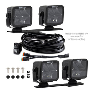 Borne Off-Road Light Pods 4pc Ditch 3x3 Spot for 21+ Ford Bronco | BNLT-BR-21-DT4S
