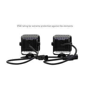 Borne Off-Road Light Pods 4pc Ditch 3x3 Flood Upfit for 21+ Ford Bronco | BNLT-BR-21-DT4FU