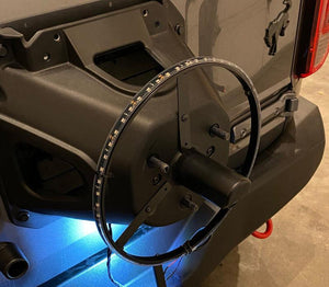 Oracle Red LED Illuminated Spare Tire Wheel Ring Third Brake Light for 2021+ Ford Bronco | 4211-003