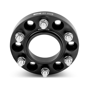Borne Off-Road 6x135 1 inch Black Wheel Spacers for 22+ Ford Bronco Raptor & 2015+ Ford F150 (Pair) | BNWS-007-250BK