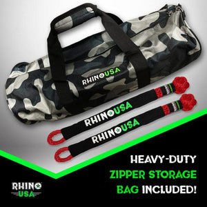 Rhino USA 7/8" x 30' Kinetic Rope Recovery Kit (RED) | RG-KRKIT78X30-RED