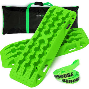 Rhino USA Recovery Traction Boards - Green (Pair) | TRACBOARDS-GRN