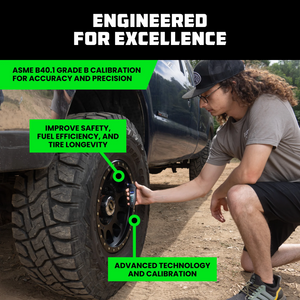 Rhino USA Digital Tire Pressure Gauge 150 Psi (Black) | RGAUGE-DIGBLK