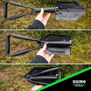 Rhino USA Folding Recovery Shovel W/Pick | RNO-ETOOL