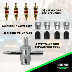 Rhino USA PRO Tire Deflator Kit (4 Pack) | DEFLATORS-4PK