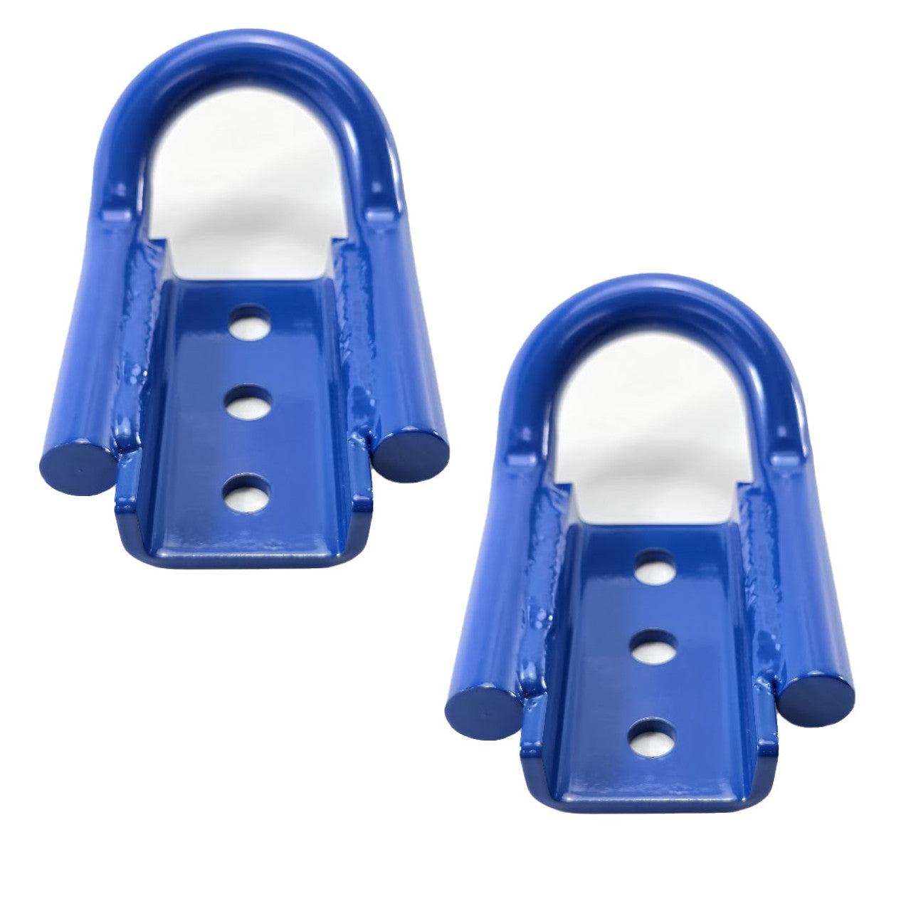 洋楽 LARUE - THE HOOK UP UPR Blue Rear Tow Hook for 2021+ Ford Bronco & Bronco Raptor (Pair