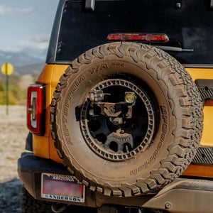 KC HiLiTES Spare Tire Carrier Light Mount w/ M12x1.5 Lug Nuts 21-25 Ford Bronco | 7477