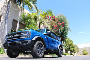 Go Rhino Frame Mount Sliders Black 21-25 Ford Bronco 4WD 4dr | FS4129T