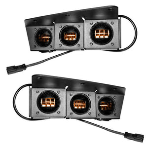 Oracle Triple LED Fog Light Kit for 2021+ Ford Bronco w/ Modular Bumper - AMBER