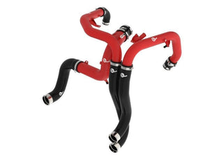 aFe BladeRunner Aluminum Hot and Cold Charge Pipe Kit (Red) for 2022+ Ford Bronco Raptor 3.0l | 46-20754-R