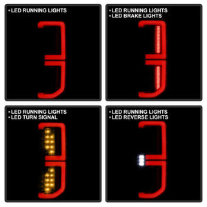 Spyder LED Tail Lights Black Base Clear Interior 21-23 Ford Bronco (Factory LED Model Only) | 5088765